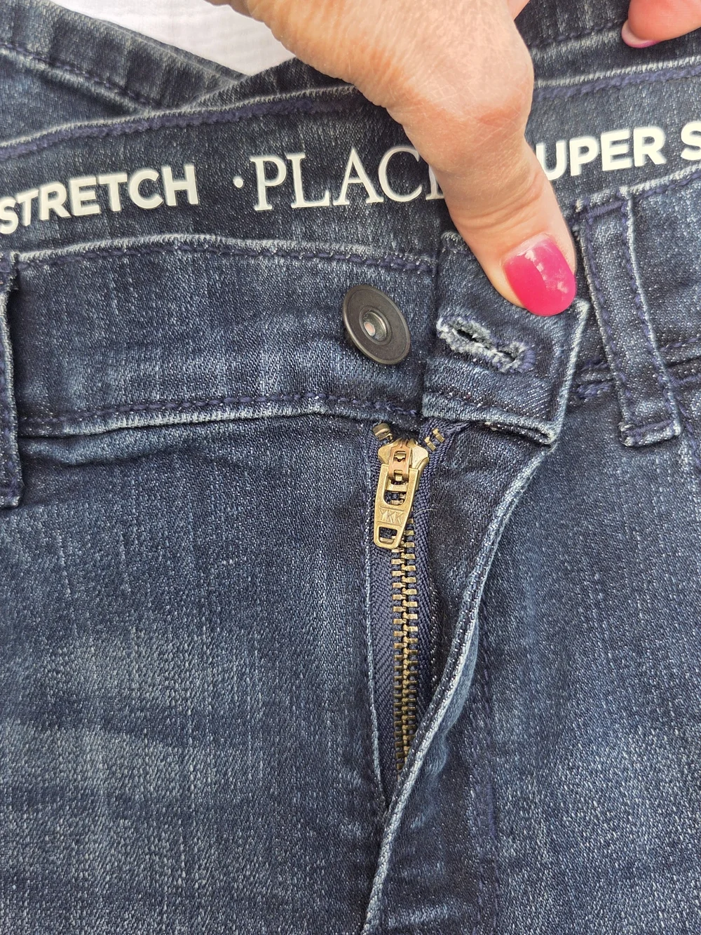 The Children's Place Super Skinny Stretch Jeans - Dark Blue - Size 12